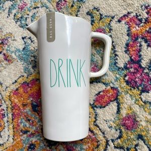 Rae Dunn Melamine “DRINK” Pitcher